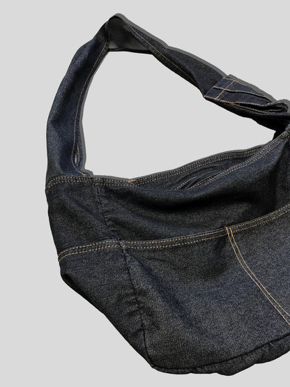 Noir Denim Shoulder Bag